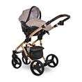 Cochecito de bebé RIMINI Premium Black Jasper con asiento elevador de coche RIMINI DI MARE String&Black */opción/